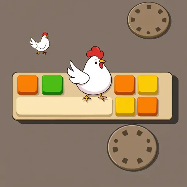 Raccourcis clavier de Chicken Road 2 : Espace et Q, W, E, R